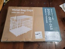 24 Pet Kennel Cat Dog Folding Crate Wire Metal Cage