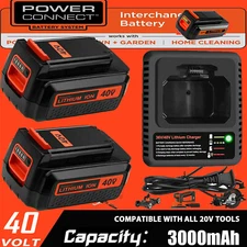 Lithium Battery / Charger replace for Black and Decker 40 Volt Max LBXR36 LSW36