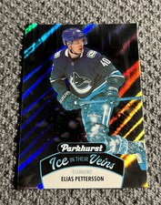 2021-22 Parkhurst Hockey Elias Pettersson Ice in their Veins IV-12