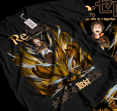 Re:Zero Shirt, Re Zero T-shirt, Emilia, Ram, Subaru, Japanese, Manga, Gift  065