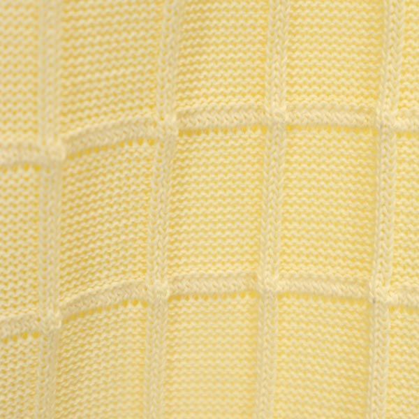 YVES SAINT LAURENT Rayon mini gonna in maglia lunghezza 11 giallo donna