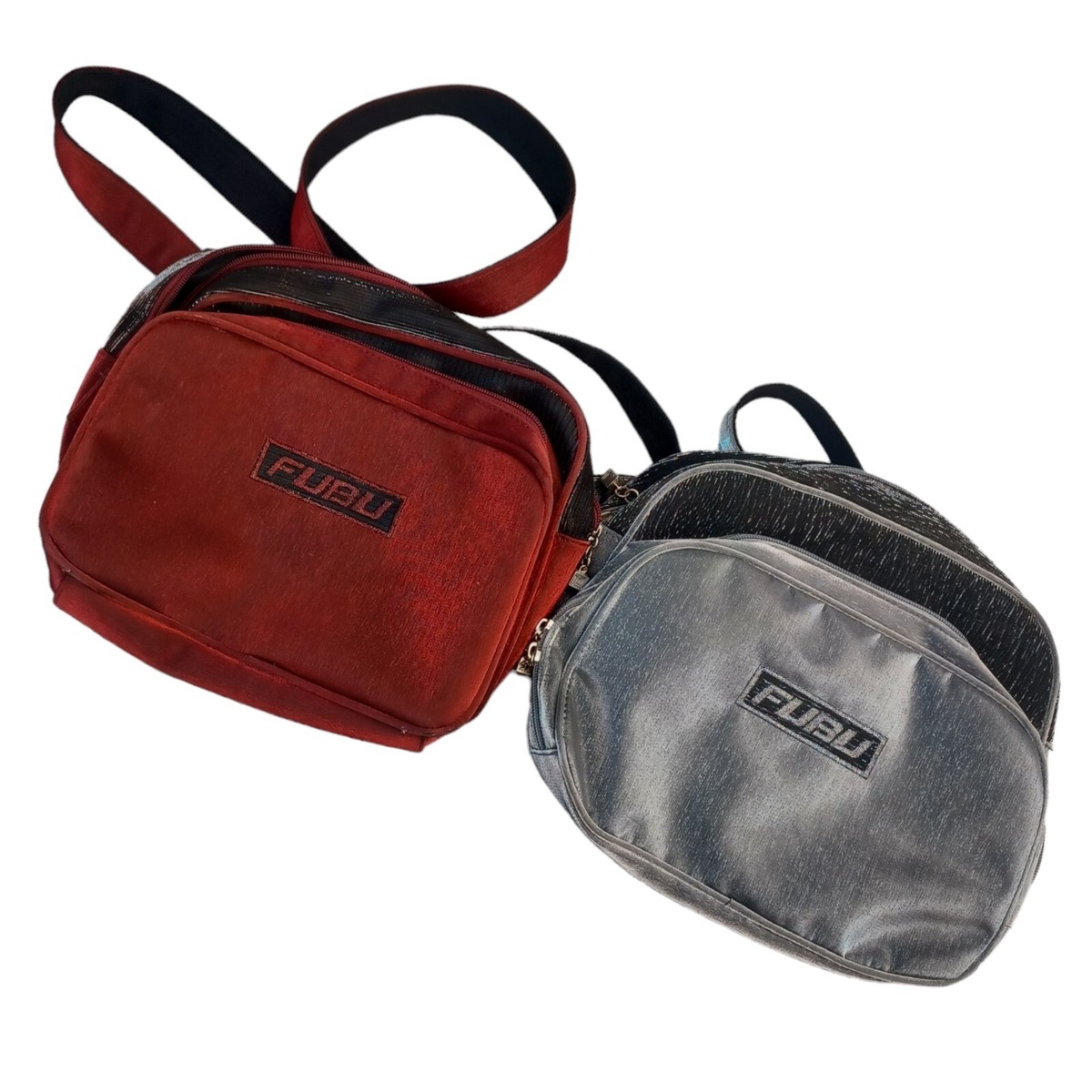 FUBU Purse Backpack Handbag Crossbody Strap Shiny Lot of 2