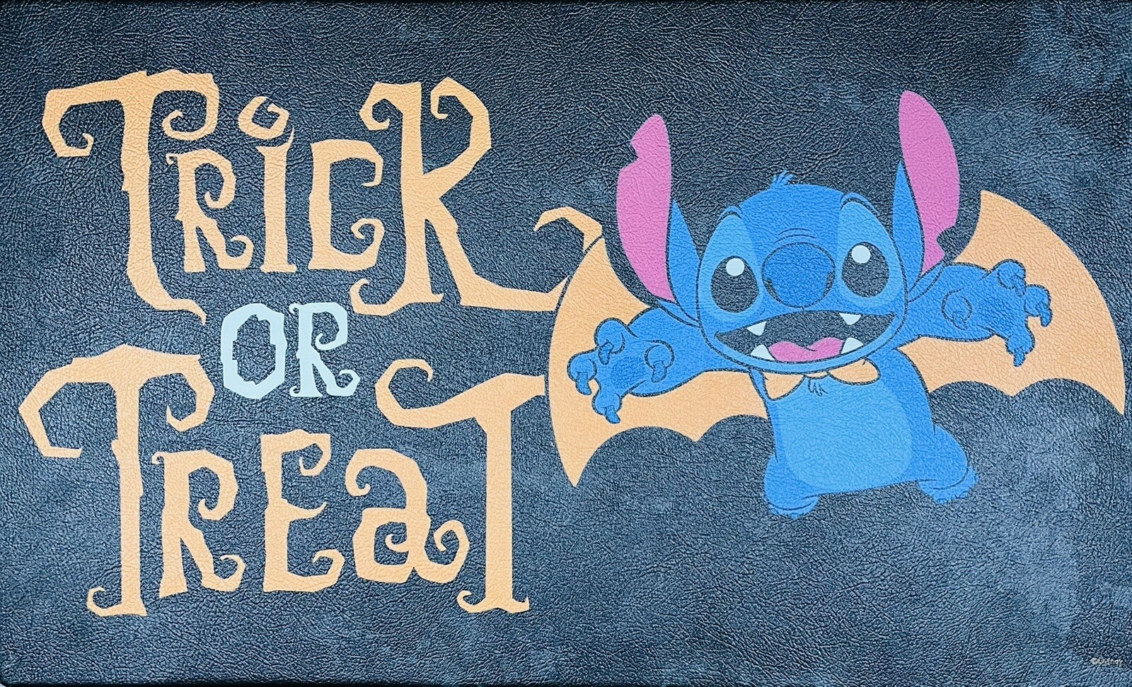Disney Lilo & Stitch Anti-Fatigue Kitchen Mat Rug 18x30 Halloween Bat Trick NEW