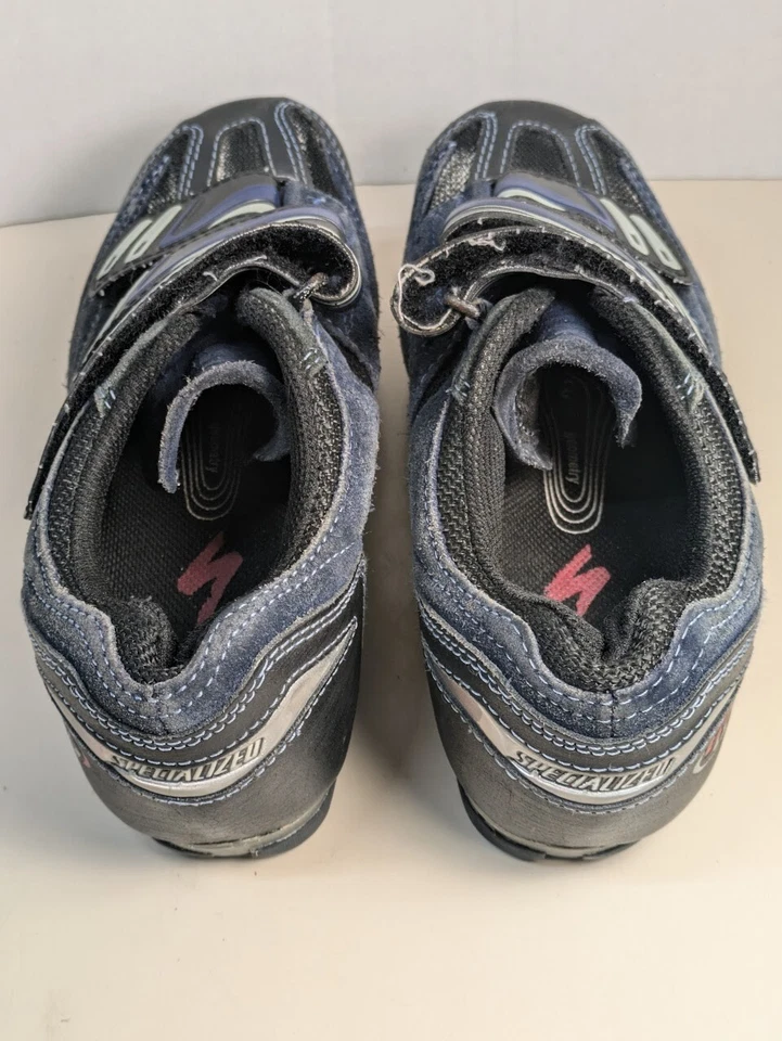 Zapatos de Ciclismo Especializados Body Geometry Mujer EE. UU. Talla 5 UE Talla 38 Azul Gamuza Foto 3 de 4