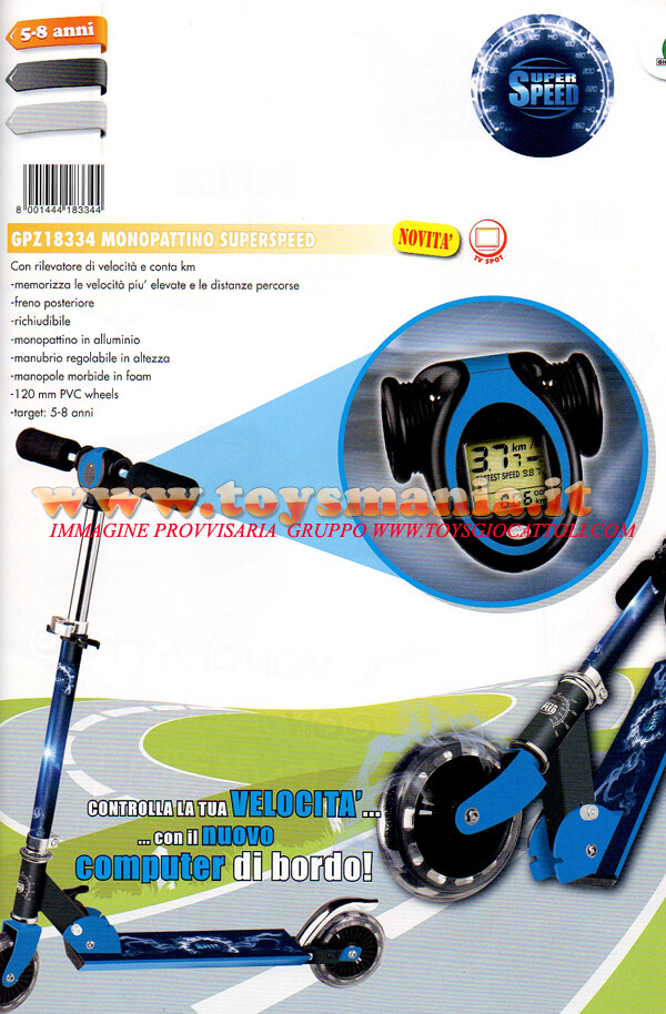 MONOPATTINO SUPERSPEED SUPER SPEED MONOPATTINO IN ALLUMINIO CON