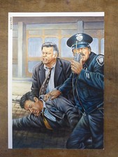 Originalzeichnung Kommissar X  1984 G&uuml;nther K&ouml;nig Nr.  627 Titelbild Romanheft