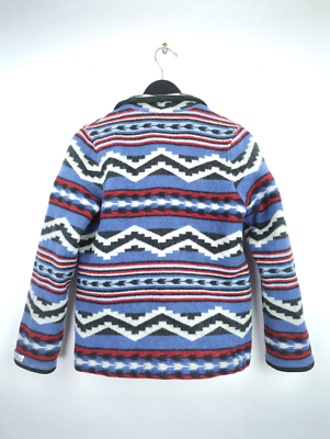 VTG PENDLETON Sz Women M Native Blanket Southwestern Blue Wool