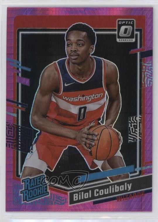 2023 Panini Donruss Optic Rated Rookie Pink Hyper Prizm Bilal Coulibaly #243 9p5