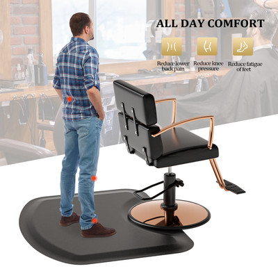 Rectangular Salon Mat 1/2'' Thick Anti-Fatigue Floor Mat for Salon&Spa Equipment