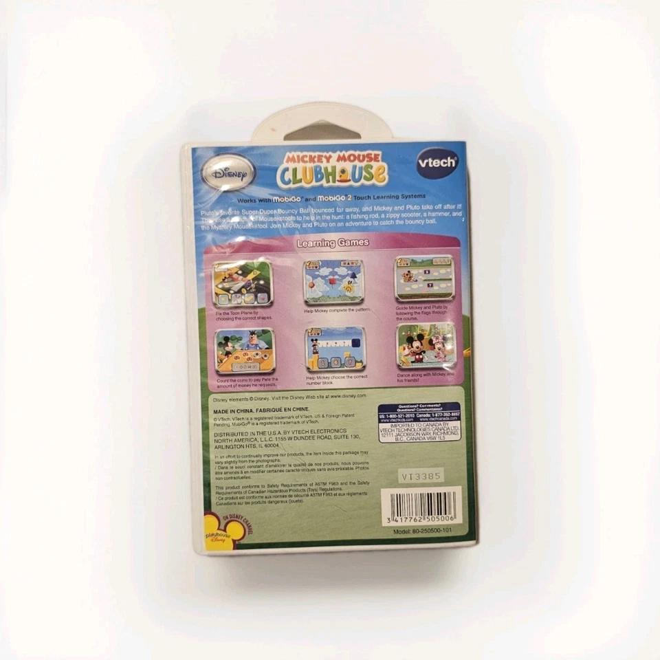 VTech MobiGo Disney Mickey Mouse Clubhouse Touch Learning System Game Age 4-6 - Image 2 of 3