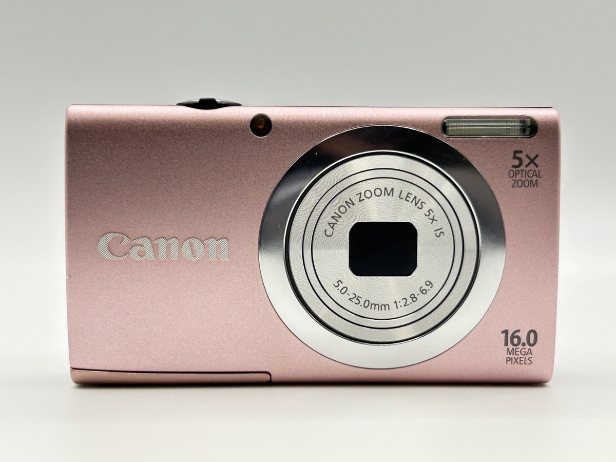 Near Mint in Box] Canon PowerShot A2400 IS 16.0MP Pink Digital