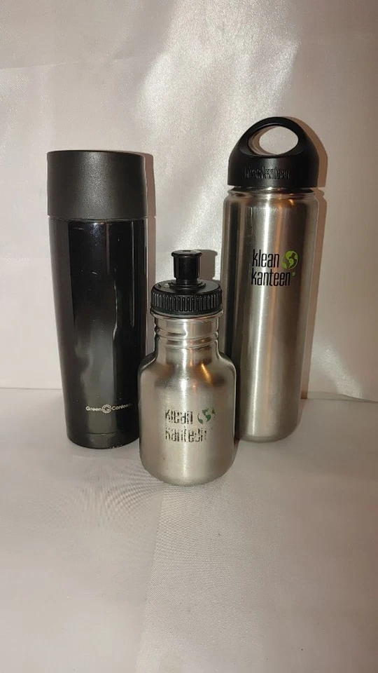 Paquete de cantimplora Klean Kanteen & Green x3 Foto 2 de 4