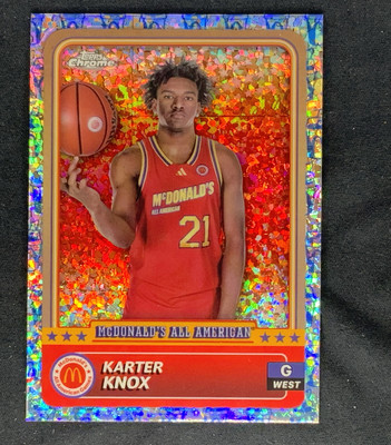 2024 Topps Chrome McDonald's McFlurry Refractors #89 Karter Knox
