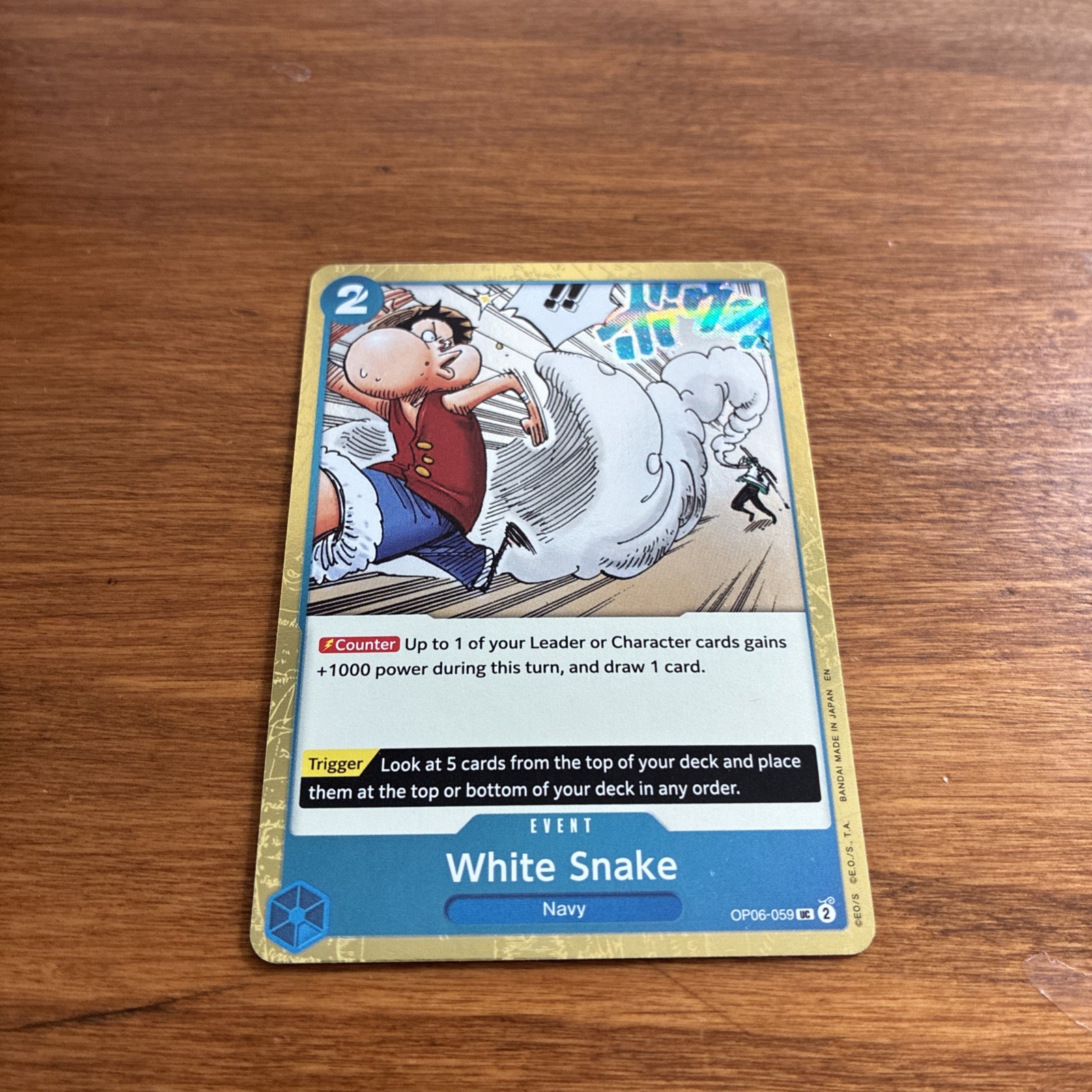 White Snake (Pirate Foil) OP06-059 Premium Booster -The Best- Vol. 2 Foil