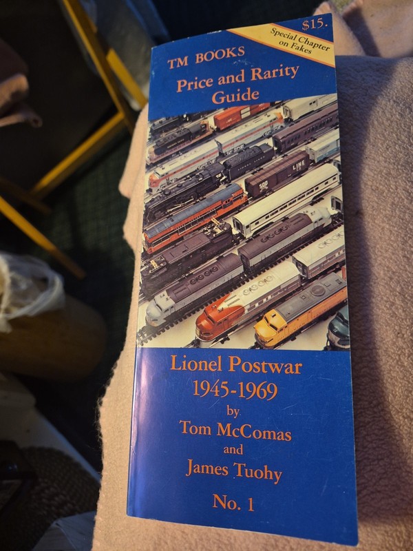 Lionel Postwar 1945-1969 Number 1 Price And Rarity Guide By McComas & Tuohy
