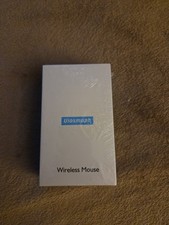 Uiosmuph LED Optical Wireless Mouse Slim Matte Black