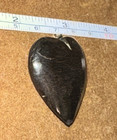 Victorian Heart Pendant made of Dark Horn and Metal Inlays European Sweetheart — photo 8