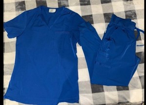 Women’s Royal Blue Jogger Scrub Set XXS WhisperLite
