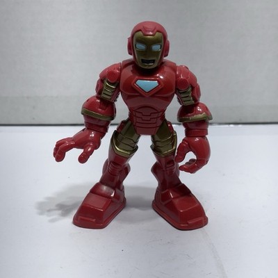 Playskool Marvel Super Hero Adventures Iron Man Figure Squeeze Action 2012 Toy