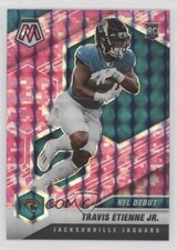 2021 Panini Mosaic NFL Debut Pink Camo Mosaic Prizm Travis Etienne Jr #253 1o3u