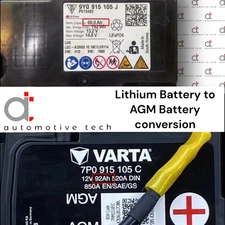Lithium to AGM Battery Conversion Kit For Taycan Urus Bentayga Cayenne 911