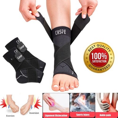 Caspe Sport Ankle Support Brace Elastic Compression Foot Plantar Fasciitis Wrap