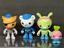 Octonauts Figures Lot of 4 Captain Barnacles Kwazii Halibeet Vegimal Tweak