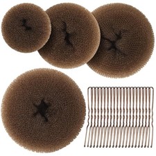 Hair Bun Maker, Hair Buns for kids Girls, Hair Donuts, Ballet Bun Maker,4 Size