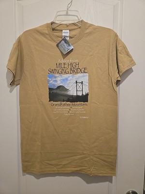 NWT Advice From Nature Mile High Swinging Bridge 100% Cotton Small T-shirt