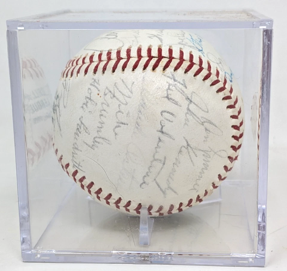 Vintage 1960s Washington Senators Nationals MLB 20+ Signed Autographed Baseball - Image 2 of 4