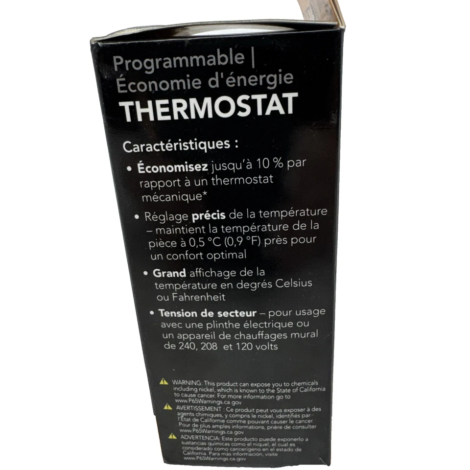 Cadet Programmable Energy-Saving Wall Thermostat TEP362DW New - Image 4 of 4