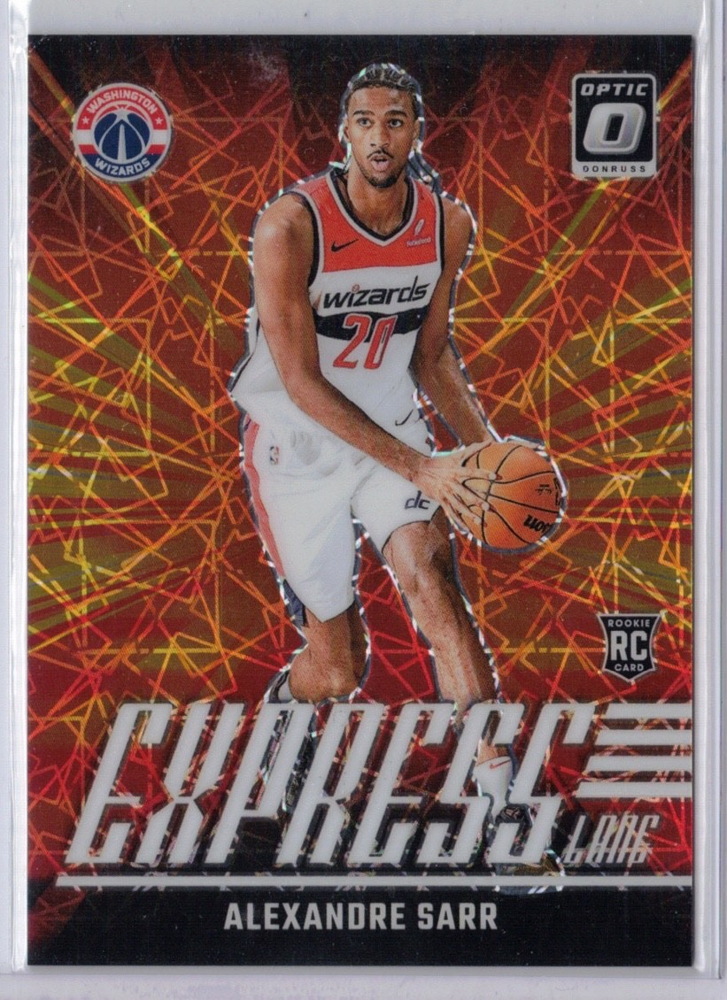 2024-25 Donruss Optic ALEXANDRE SARR Express Lane White Velocity /59 Wizards RC
