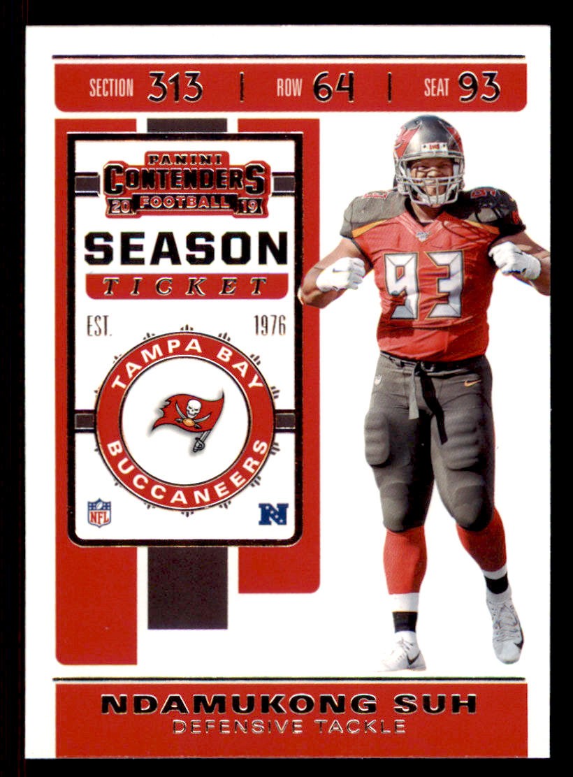 2019 Panini Contenders #83 Ndamukong Suh