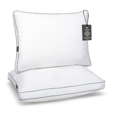 Queen Size Pillow Set of 2 Bed Pillows for Sleeping - Microfiber Cover Pillow...