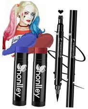 Halloween Harley/Joker Makeup Kit for Women Girls Costume Cosplay Harley Makeup