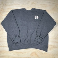 A6005 Trader Joe's Unisex Size XL Crew Neck Sweatshirt Hibiscus Flower