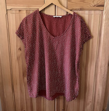 TOM TAILOR Denim Damen Bluse rot gepunktet Ku...