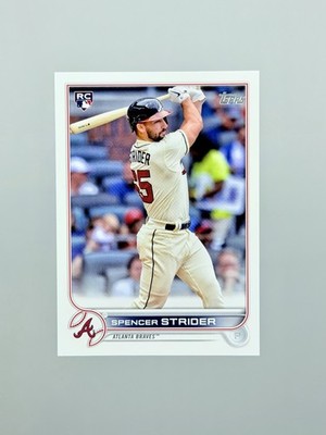 2022 TOPPS SERIES 2 SPENCER STRIDER #509 SP PHOTO VARIATION BATTING RC ROOKIE