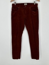 NEW Todd Snyder Mens Sz 30x32 Corduroy Slim Fit Pants Mahogany Brown 178 J9