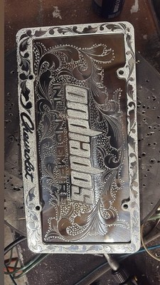 customizable engraved full license plate