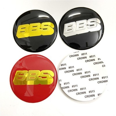 4x56/60/65/70MM Für BBS Felgensticker Nabendeckel Nabenkappen Emblem Aufkleber