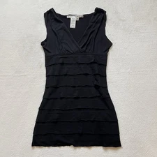 Women’s y2k Romantic Goth Black Tiered Top Max Studio Size XS/S