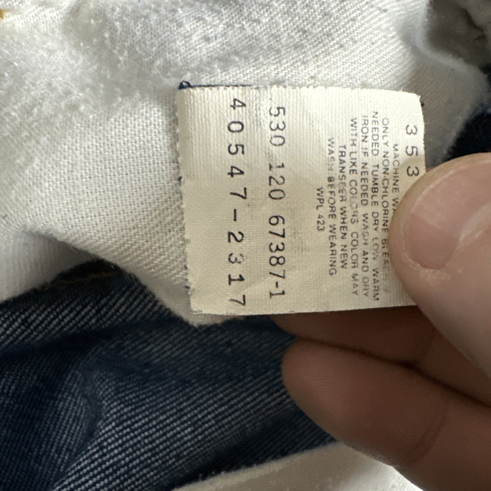 Vtg Levis 547 Jeans Mens 34x31 (Fit 30x30) Faded Raw Denim Wash Straight Leg 90' thumbnail 6