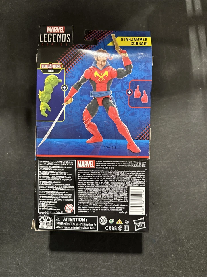 Marvel Legends Series X-Men Starjammer Corsair BAF Ch'od Hasbro Action Figure - Image 3 of 4