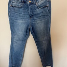 Judy Blue High Waisted Tummy Control Slim Fit Dark Wash Jeans Size 18W