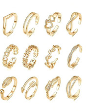 ✨ Adjustable Gold/Silver Toe Ring 💍 | Heart or Flower Design 🌸 | Beach Jewelry