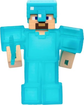 Heroes of Goo Jit Zu Minecraft Stretchy Characters, Steve With Diamond Armor... 