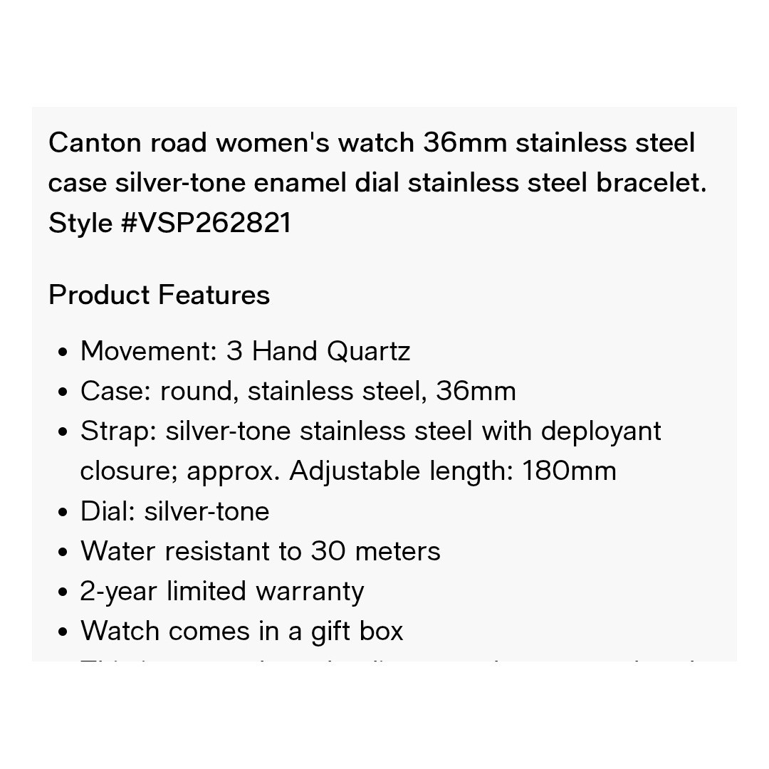 Versus Versace Canton Road Women's Crystal Bezel Silver Watch 36mm thumbnail 3