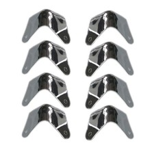 8pcs New Metal 2 Leg Guitar AMP Amplifier Cabinet Corners Protectors For Fender