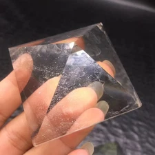 Natural Clear Quartz Crystal Pyramid Gemstone Tower Healing Decoration Reiki 1Pc